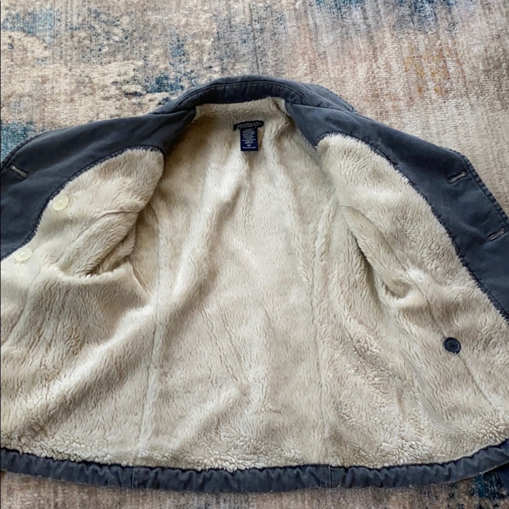 Abercrombie & Fitch | washed out gray blue coat - Picture 7 of 8